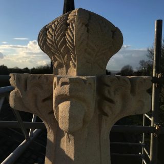 New beech pinnacle at St Peter and Paul, Chingford.